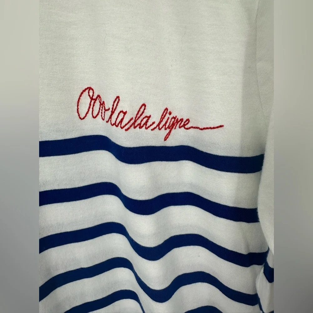 *La Ligne Striped Long Sleeve T Shirt Ooo La La Ligne Nautical Size XS - Picture 2 of 9